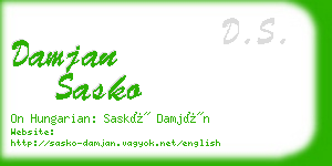 damjan sasko business card